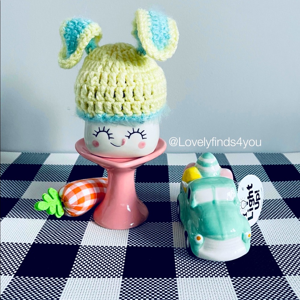 Farmhouse Easter Marshmallow Knitted hat